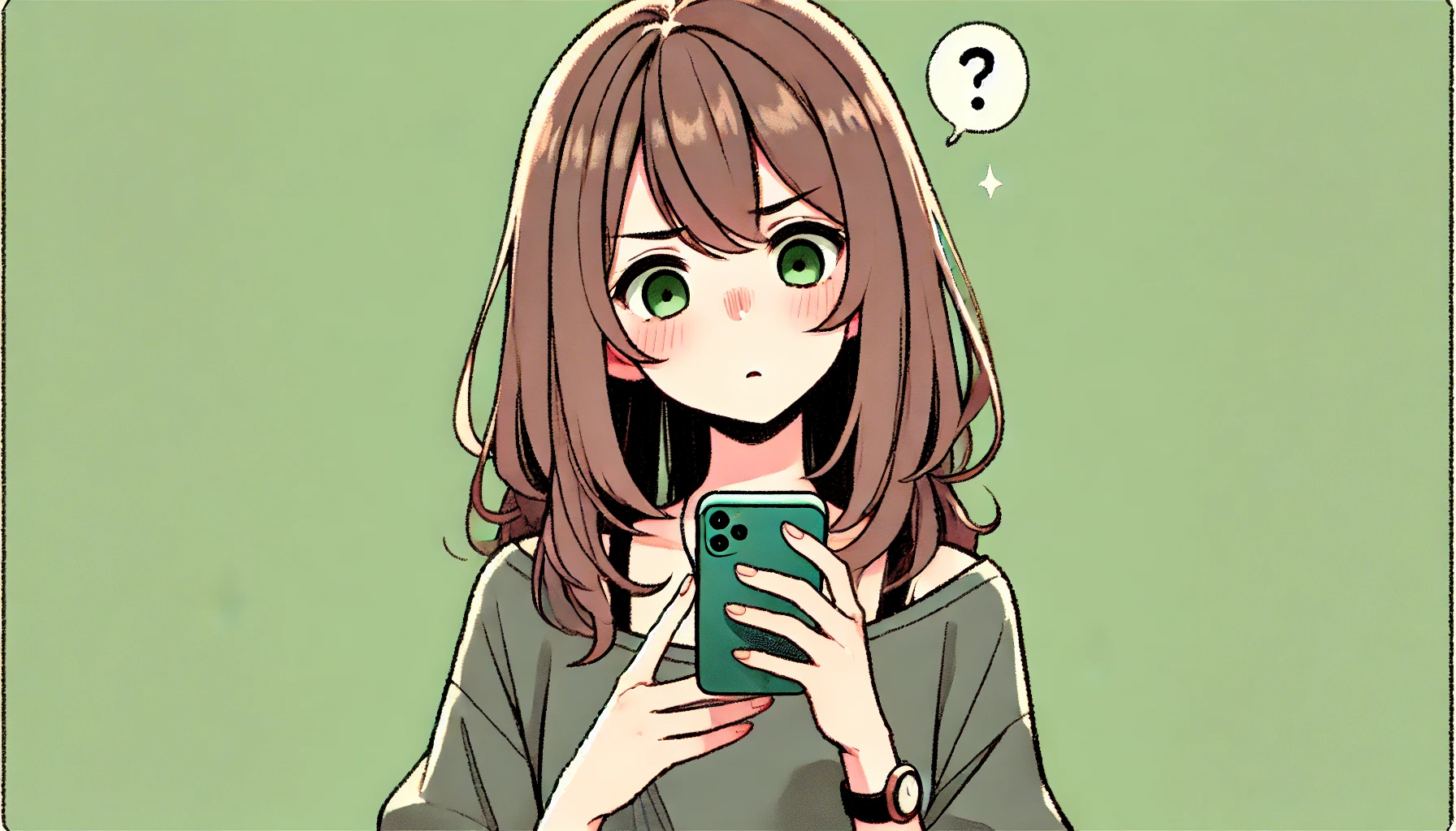 パパ活アプリで男性を疑う女性のイメージ